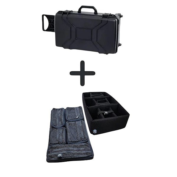Patola MP055 Preto com Kit Divisórias e Estojo Removível Modular ATM