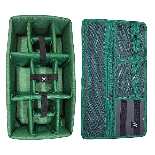 Kit Divisória e Organizador de tampa para Case MP0055 e MAI 545 ATM Pro Verde