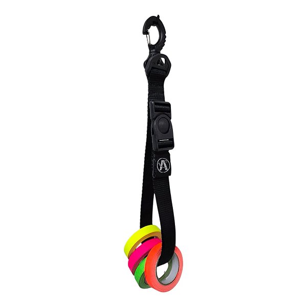 Kit cinto preto ATMPro e 4 Fitas Gaffer Fluorescente 12mmx5m