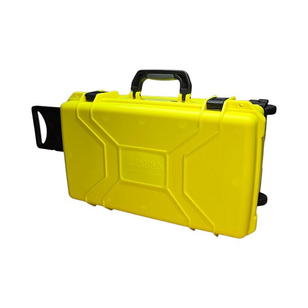 Patola Maleta Case Uso Geral MP0055 Amarela Fluorescente Com Rodas