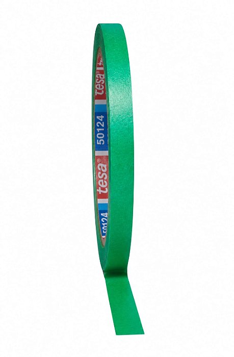 Fita Crepe Verde para Mascaramento 06mmX40m Tesa