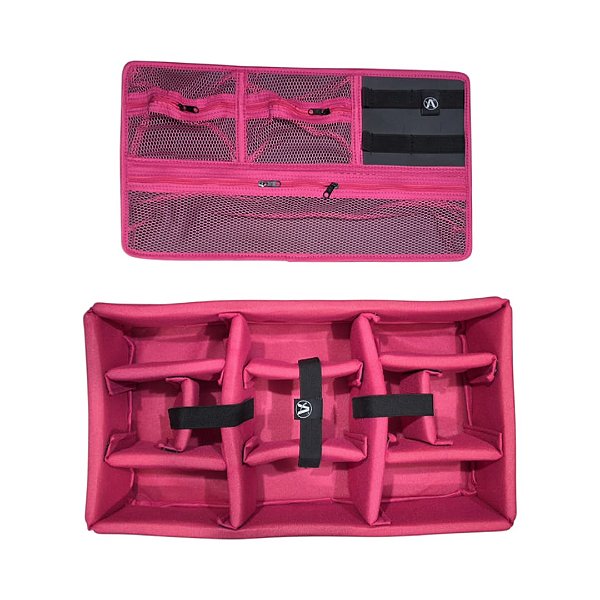 Kit Divisória e Organizador de tampa para Case MP0055 e MAI 545 ATM Pro Rosa Neon