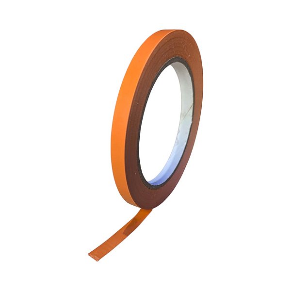 Fita Adesiva de Demarcação PVC Laranja 9mmx30m Nastro