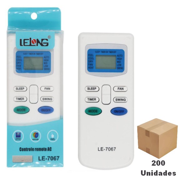 Controle Remoto Para Ar Portátil Philco Ph11000f, Ph11000qf - LE-7067 - 200 Unidades