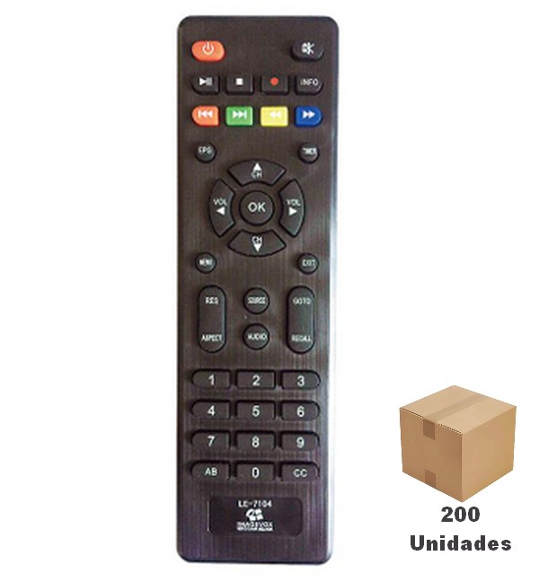 Controle Remoto Para receptor AmericaBox S305 +Plus -  200 Unidades