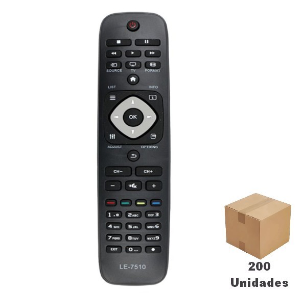 Controle Remoto  para  TV Philips  RC2954201 32pfl4007d/78  32pfl4017g/78 - 200 Unidades