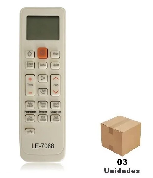 Controle Para Ar Condicionado Samsung Split Virus Doctor Inverter - 03 Unidades