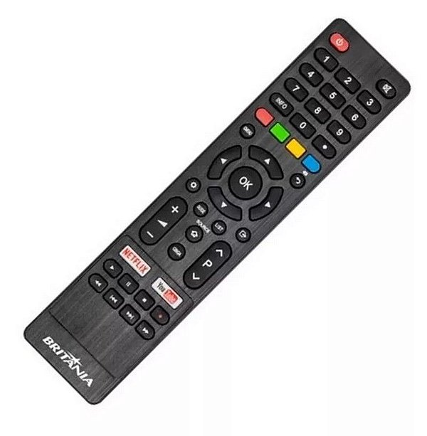 Controle Remoto TV Britânia Philco BTV40E63SN com Netflix e YouTube