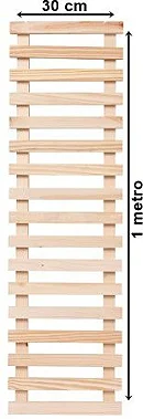 Treliça Vertical Natural - 100 x 30 cm