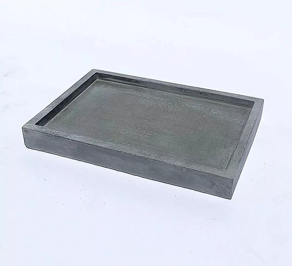 Prato Quadrado de Cimento - 30 x 30 cm
