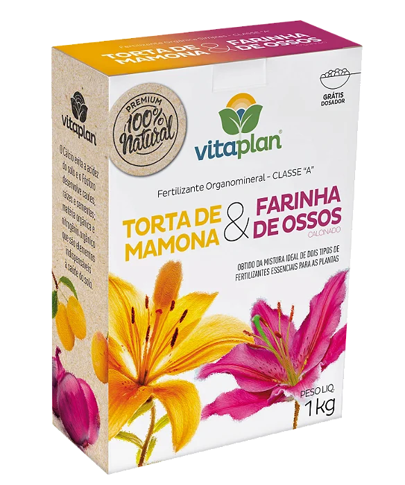 Fertilizante Torta de Mamona e Farinha de Ossos Vitaplan - 1 kg