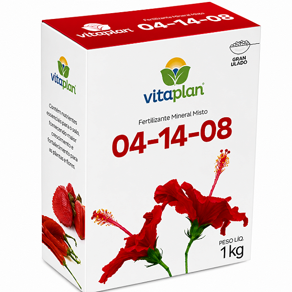 Fertilizante 04-14-08 Vitaplan - 1 kg