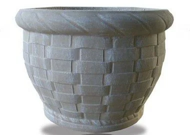 Vaso Cesto Trançado Médio - 35 cm
