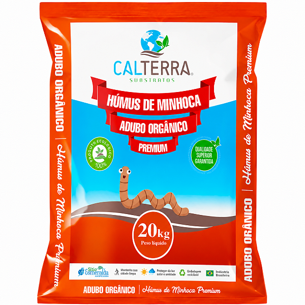 Húmus de Minhoca Calterra - 20 kg