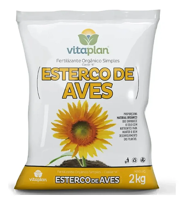 Fertilizante Esterco de Aves Vitaplan - 2 kg