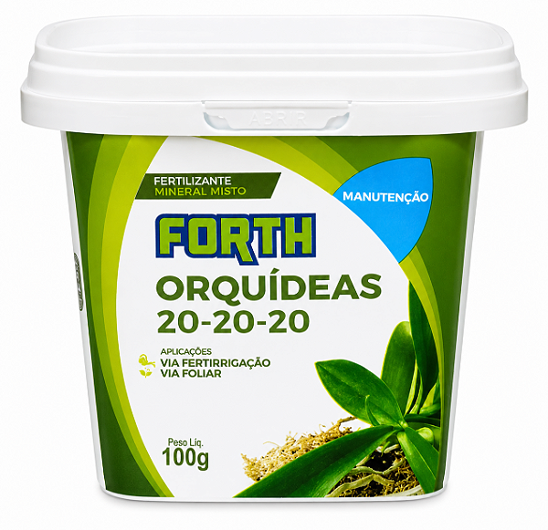 Fertilizante Forth Orquídeas 20-20-20 Manutenção - 100 g