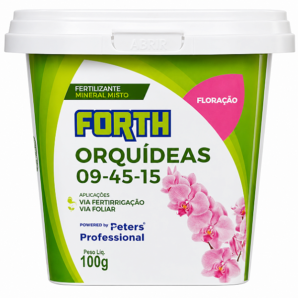 Fertilizante Forth Orquídeas 09-45-15 Floração - 100 g