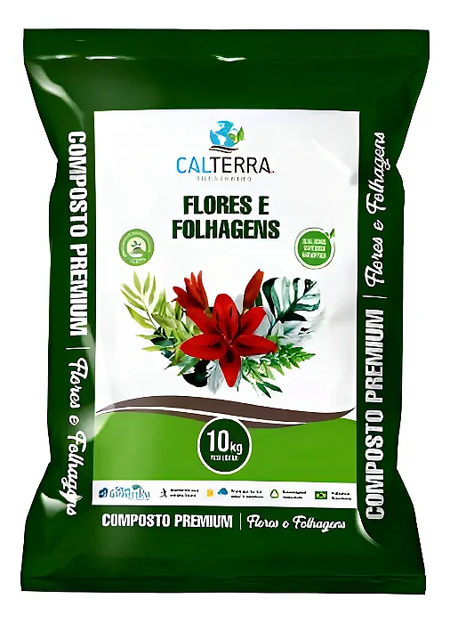 Substrato Composto para Flores e Folhagens Calterra - 10 kg