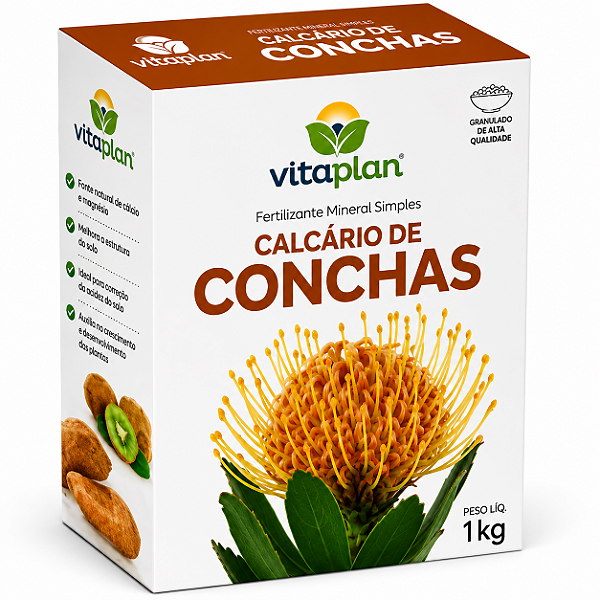 Fertilizante Calcário de Conchas Vitaplan - 1 kg