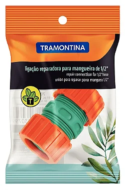 Ligação Reparadora Tramontina em Plástico para Mangueira 1/2"