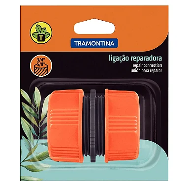 Ligação Reparadora Tramontina em Plástico para Mangueira 5/8" e 3/4"