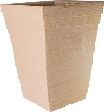 Vaso Coluna Quadrado Degrau Grande - 58 cm