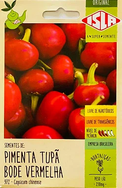 Sementes de Pimenta Tupã Bode Vermelha