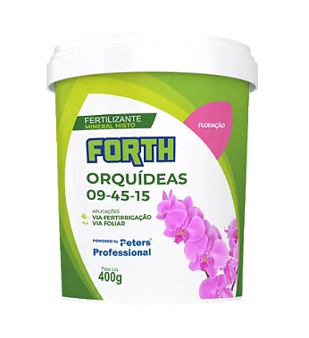 Fertilizante Forth Orquídeas 09-45-15 Floração - 400 g