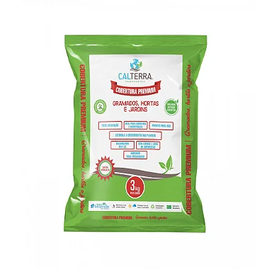 Substrato Cobertura Premium para Gramados, Hortas e Jardins Calterra - 3 kg
