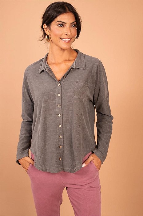 Camisa Resort Preto Stone