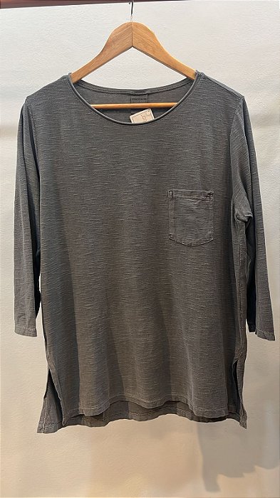 Blusa Manga 3/4 Preto Stone