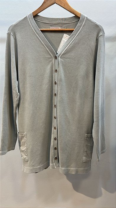 Cardigan longo botões Areia