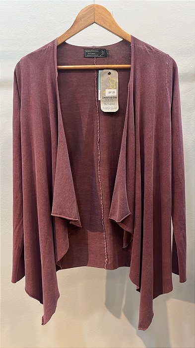 Cardigan Curto Vinho