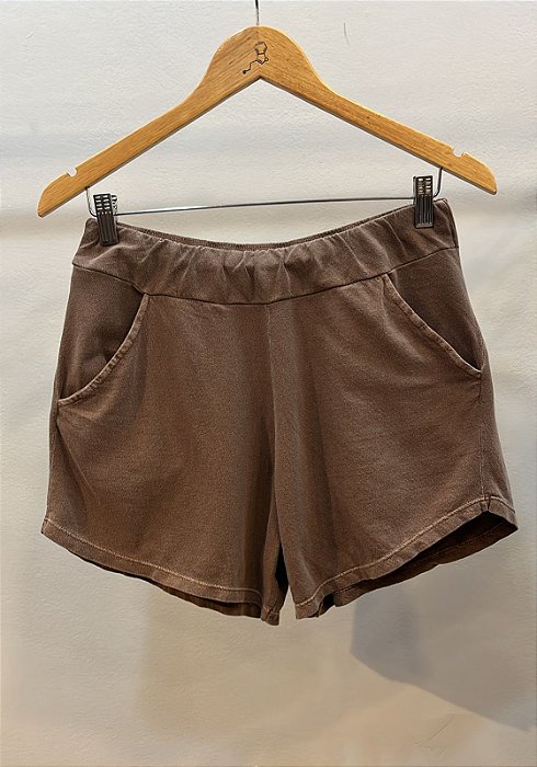 Short Crepe Marrom