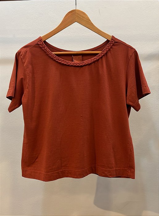 Blusa Trança Telha