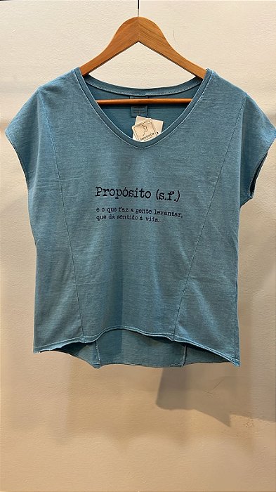 Blusa Feminina Silk Propósito Azul