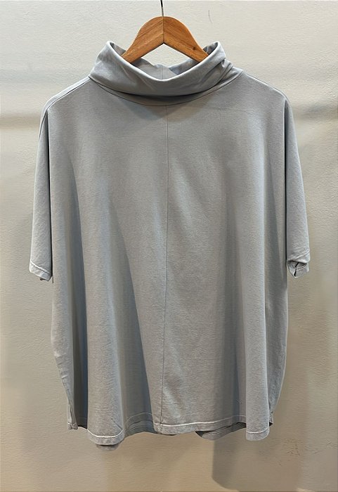 Blusa Zibo Gola Alta Azul Gelo