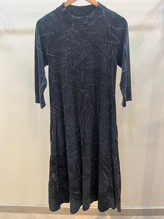 Vestido Palmas Preto Sky