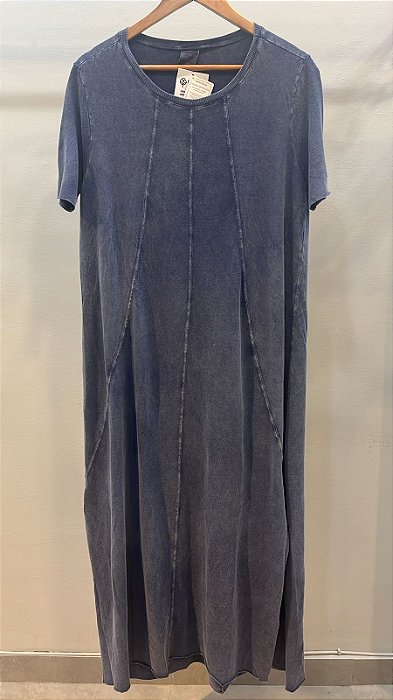 Vestido Bauru Azul Marmo