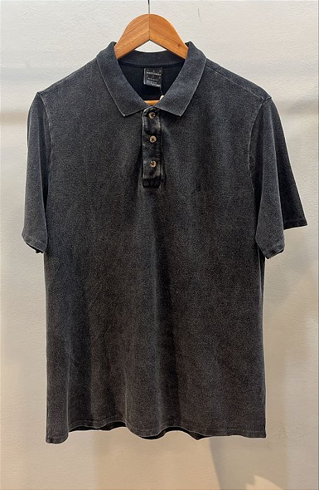 Polo Piquet Preto Marmo