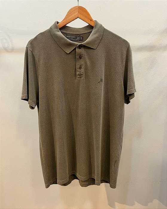 Polo Crepe Oliva