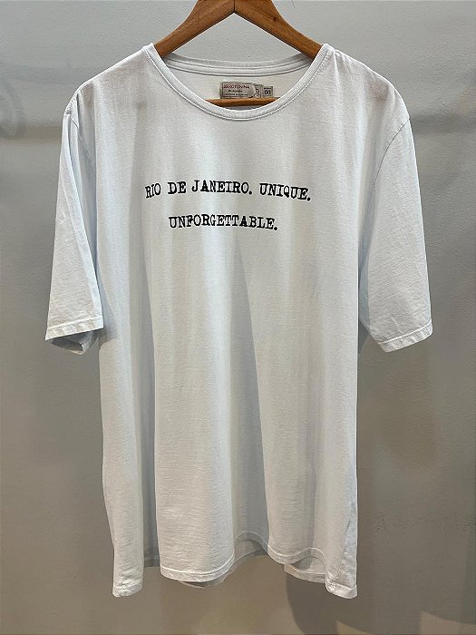T-Shirt Masculina Silk RJ Branca