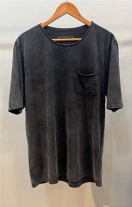 T-shirt Masculina Bolso Preto Marmo