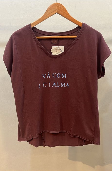 Blusa Feminina Silk Vá com (c) Alma Vinho