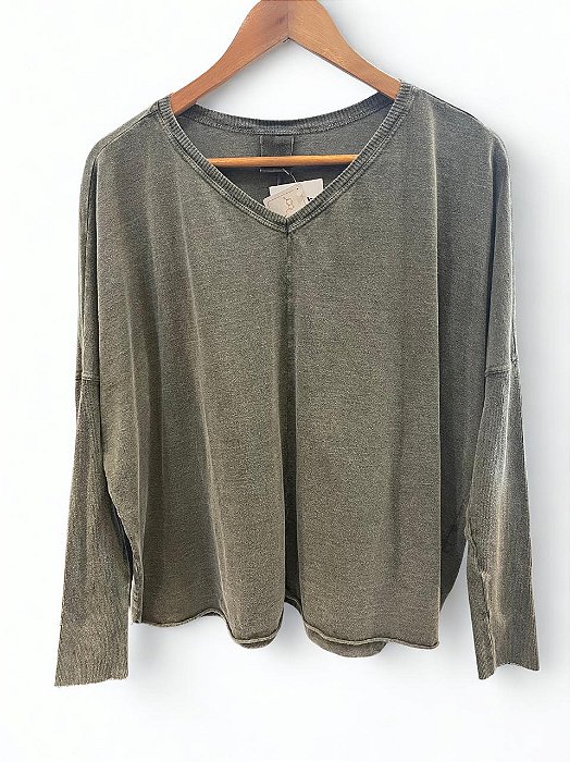 Blusa Boston Verde Marmo