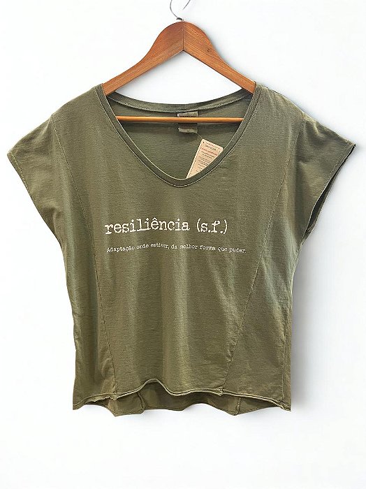 Blusa Feminina Silk Resiliência Verde