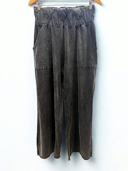 Calça Capri Preto Marmo