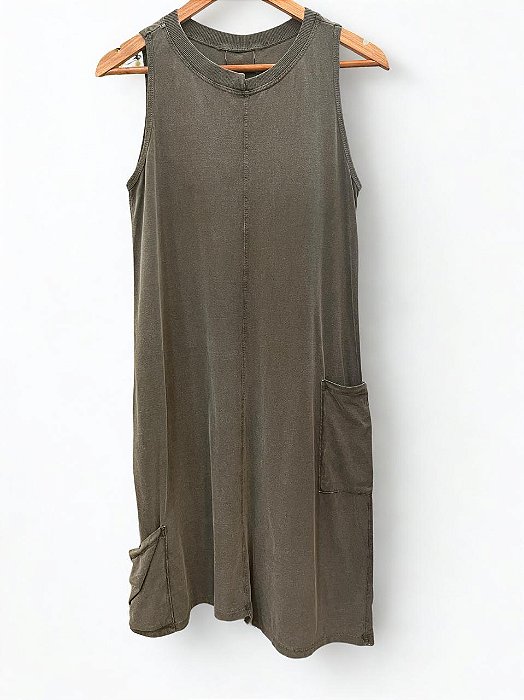 Vestido Salvador Verde Marmo