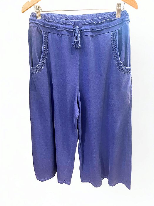 Calça Pantacourt Bristol Azul