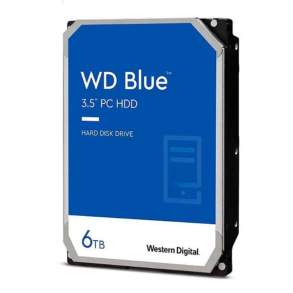 HD WD Blue 6TB, 3.5, 5400 RPM, Sata III 6GB/s, Cache 256MB, WD60EZAZ